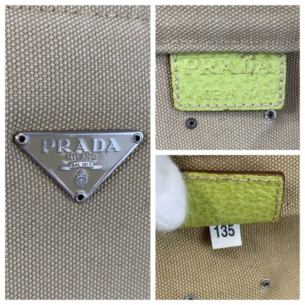 Prada Canvas Leather Tote Bag - Picture 5 of 10